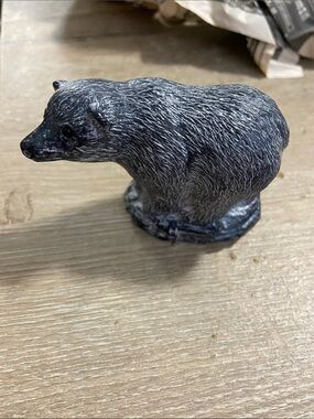 The Wolf Sculptures Hand Made Bear Figurine Soapstone Carving